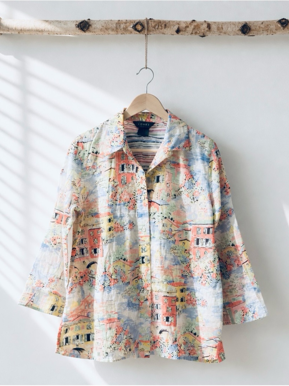 Koret Coastal Print Button-Down Shirt -